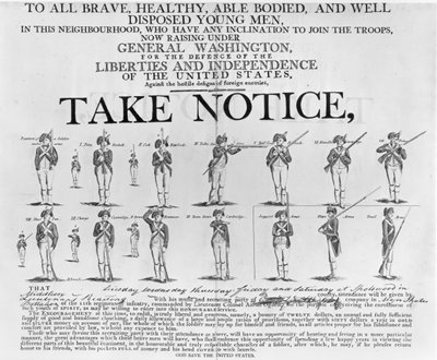 अमेरिकी सेना भर्ती पोस्टर के तहत एक सैनिक के विभिन्न पदों को दर्शाते हुए, 1860 में &39;अमेरिकन हिस्टोरिकल एंड लिटररी क्यूरियोसिटीज&39; से प्लेट XI, बी। जोन्स द्वारा उत्कीर्णन (बंडल) द्वारा अमेरिकी स्कूल